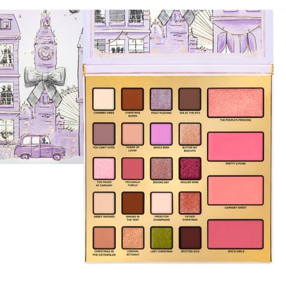 NIB Too Faced Limited Edition Christmas in London Makeup Set - Picture 2 of 5